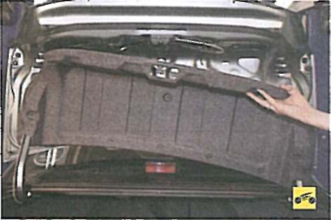 Снятие и установка крышки багажника